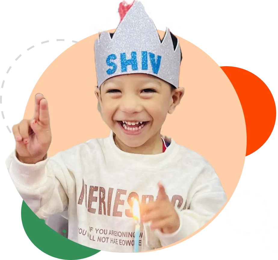 Happy children in daily routine